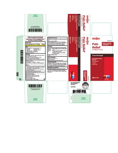 Pain Relief Acetaminophen 500mg (Mjr Acetaminophen500mg100ct Page 0001 (2))